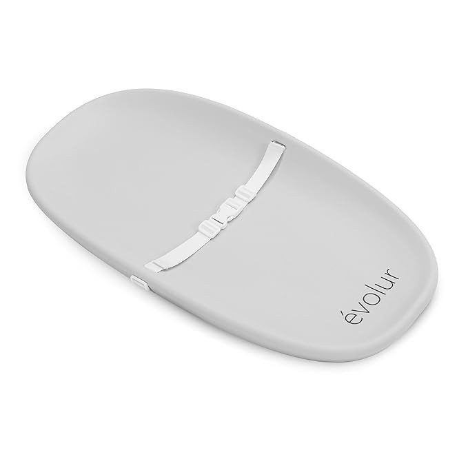 Evolur Eva Baby Changing Pad in Light Gray, Soft, Lightweight and Portable Changing Pad, Fits All... | Amazon (US)