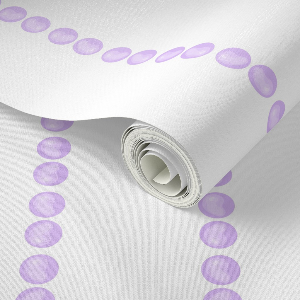 Wallpaper in Bubble Stripes | Spoonflower