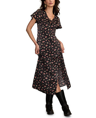 Lucky Brand Women's Flutter Sleeve Midi Dress - Macy's | Macy's