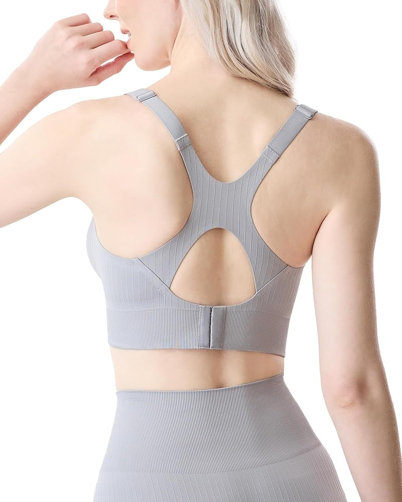 Momcozy Nursing Bras for Breastfeeding, Ribbed Maternity Bra with Racerback, Soft Stretchy Nursin... | Amazon (US)