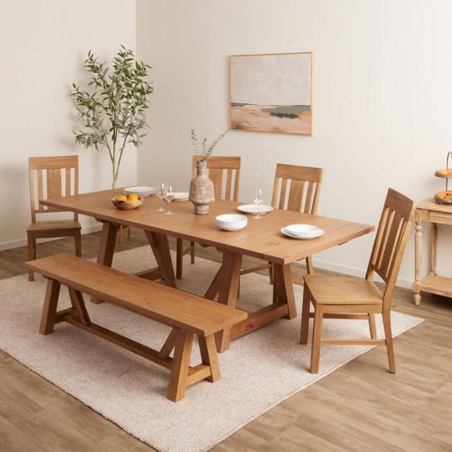 Wood Farmhouse Leona Dining Collection | World Market