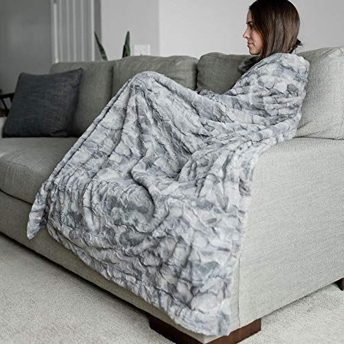 Large Super Soft Warm Elegant Cozy Faux Fur Home Throw Blanket 50" x 60" by Graced Soft Luxuries, Ma | Amazon (US)