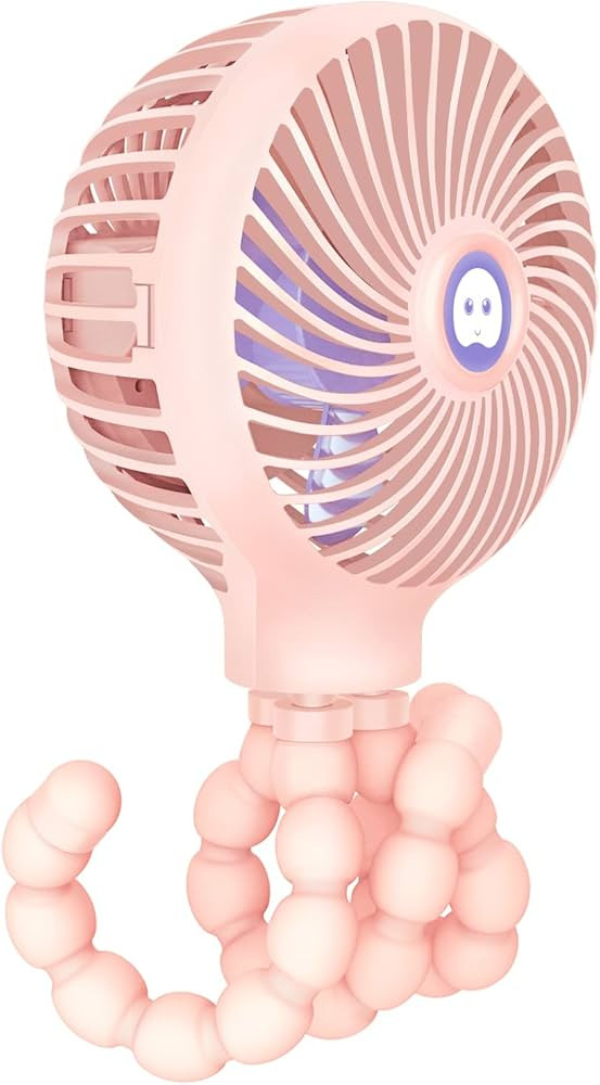 TRELC Mini Handheld Stroller Fan, Personal Portable Baby Fan with Flexible Tripod, 2024 Upgraded ... | Amazon (US)