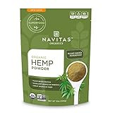 Navitas Organics Hemp Powder, 12 oz. Bag, 11 Servings — Organic, Non-GMO, Cold-Pressed, Gluten-Free | Amazon (US)