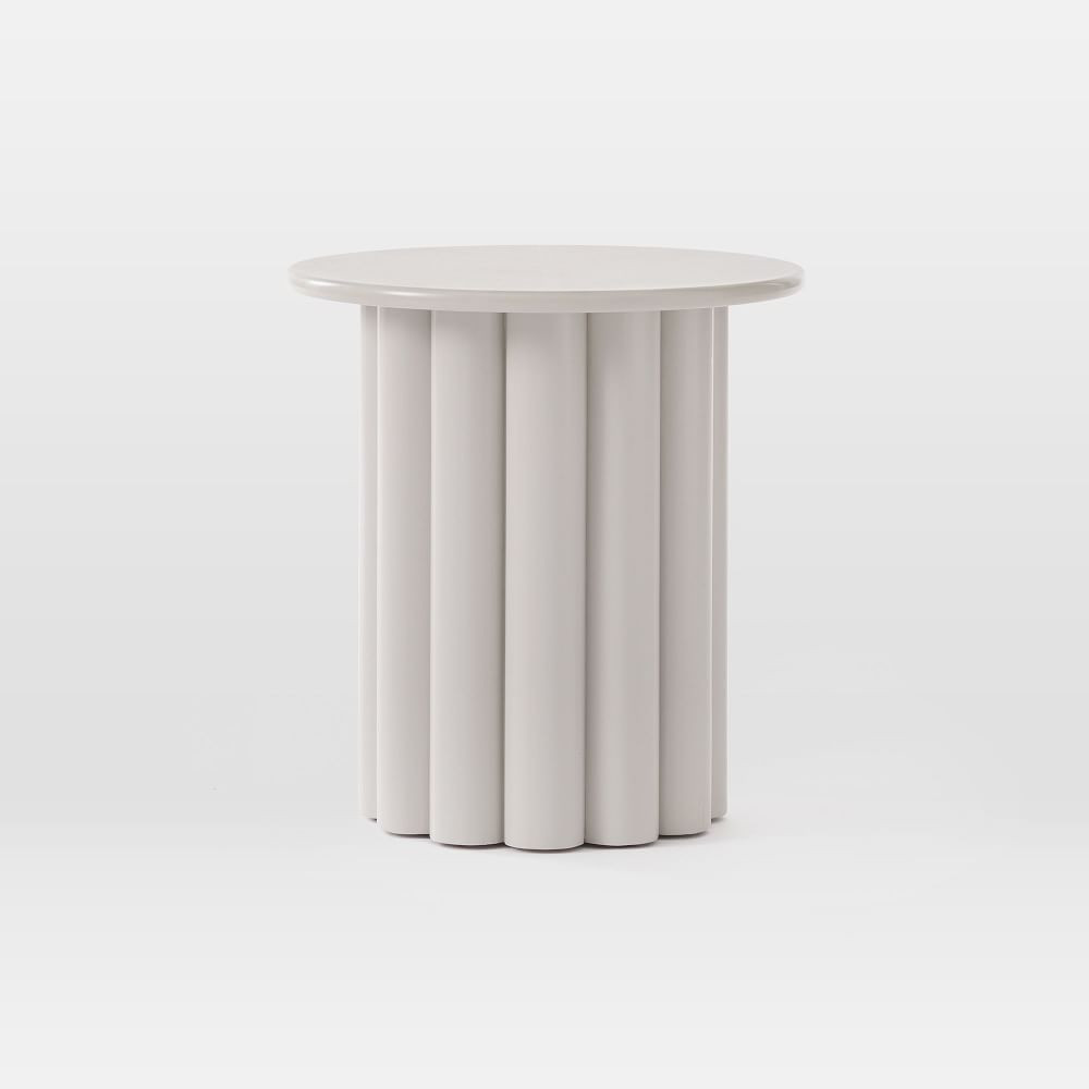 Hera 17&amp;quot; Semi-Circle Side Table, Haze | West Elm (US)
