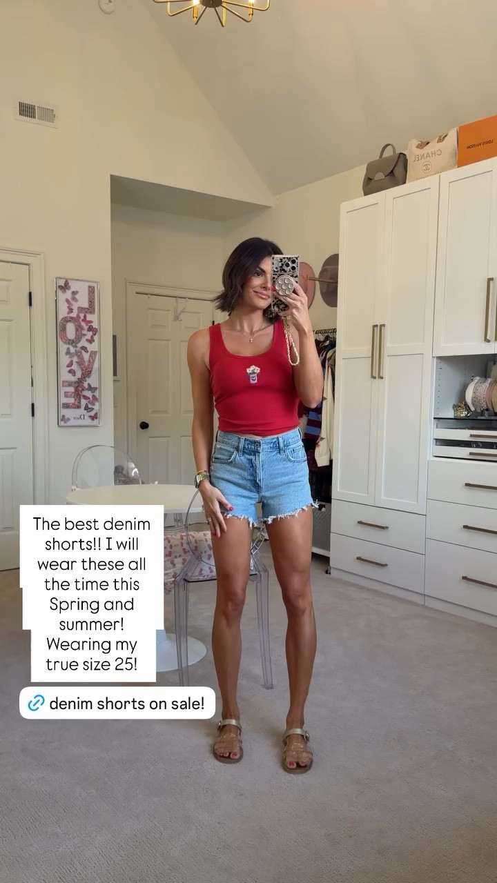 The best denim shorts!! I will wear these all the time this Spring and summer! 

Wearing my true size 25!  @abercrombie

#LTKSaleAlert