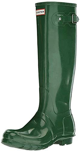 Women's Hunter Boots Original Tall Snow Rain Waterproof Boots - Dark Olive - 11 | Amazon (US)