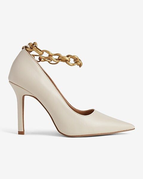 Chain Strap Pointed Toe Pumps | Express