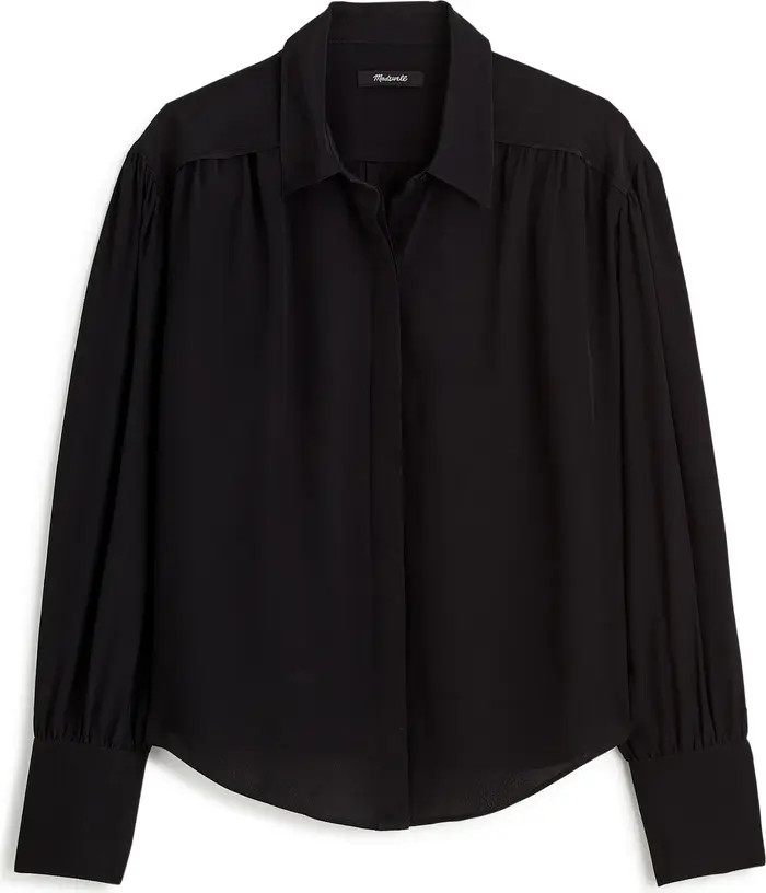 Crêpe de Chine Button-Up Top | Nordstrom