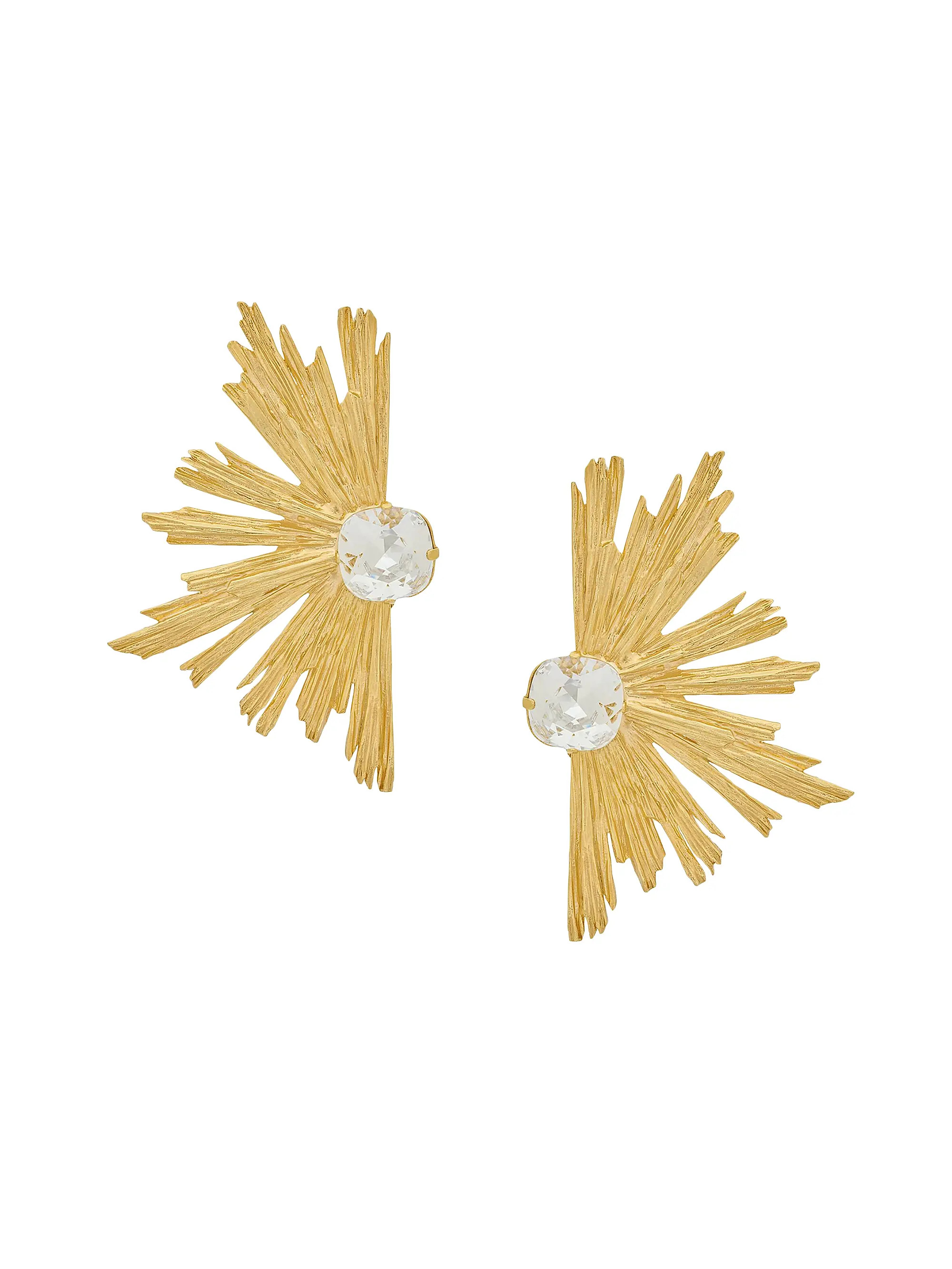 Crystal Sunrise Earrings In Metal | Saks Fifth Avenue