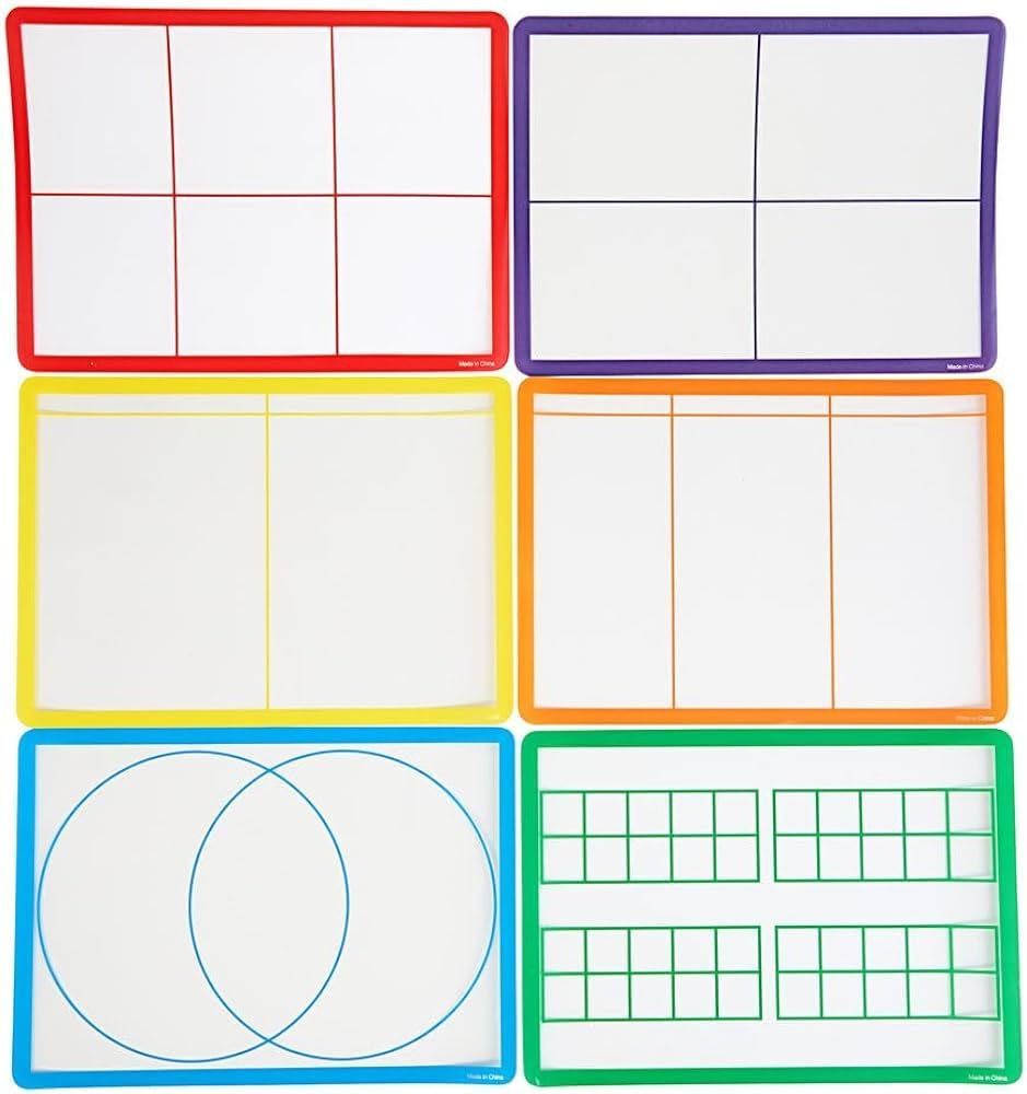 Excellerations Light Table Math Mats - Set of 6 | Amazon (US)