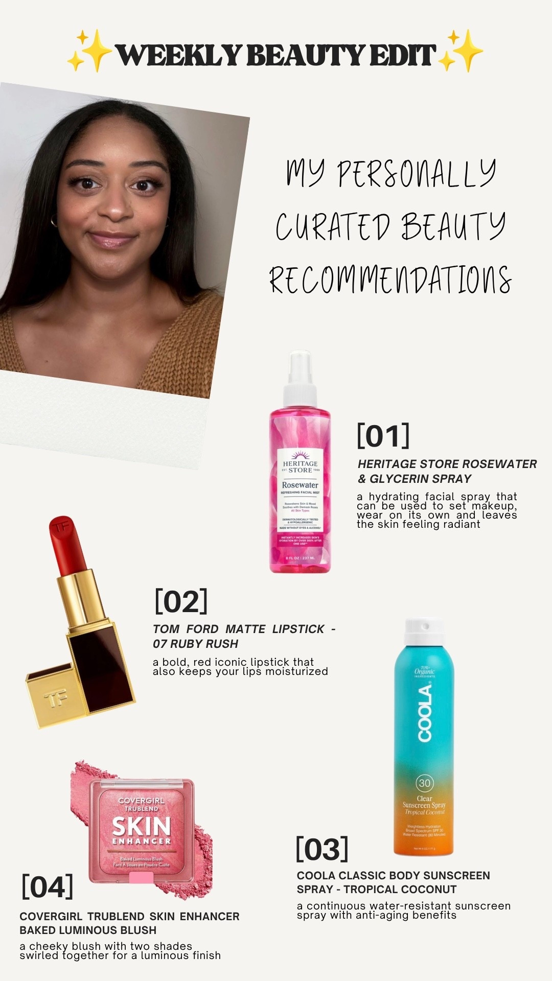 Weekly Beauty Edit #10 - Newsletter Picks #lachiccouture

#LTKgrwm #LTKselfcare #LTKBeauty