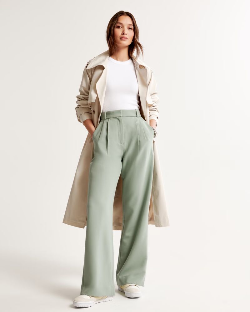 Women's A&F Sloane Tailored Pant | Women's New Arrivals | Abercrombie.com | Abercrombie & Fitch (US)