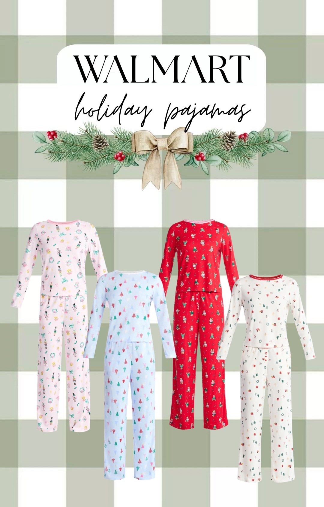 Holiday pajamas from Walmart 

#LTKmomlife #LTKHome #LTKHoliday