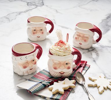 Santa Claus Mugs | Pottery Barn (US)