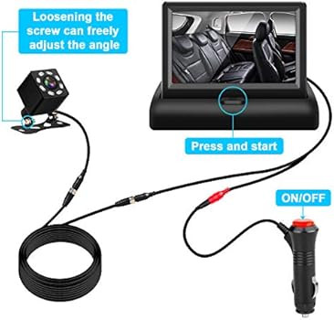 Shynerk Baby Car Mirror, 4.3'' HD Night Vision Function Car Mirror Display, Safety Car Seat Mirro... | Amazon (US)