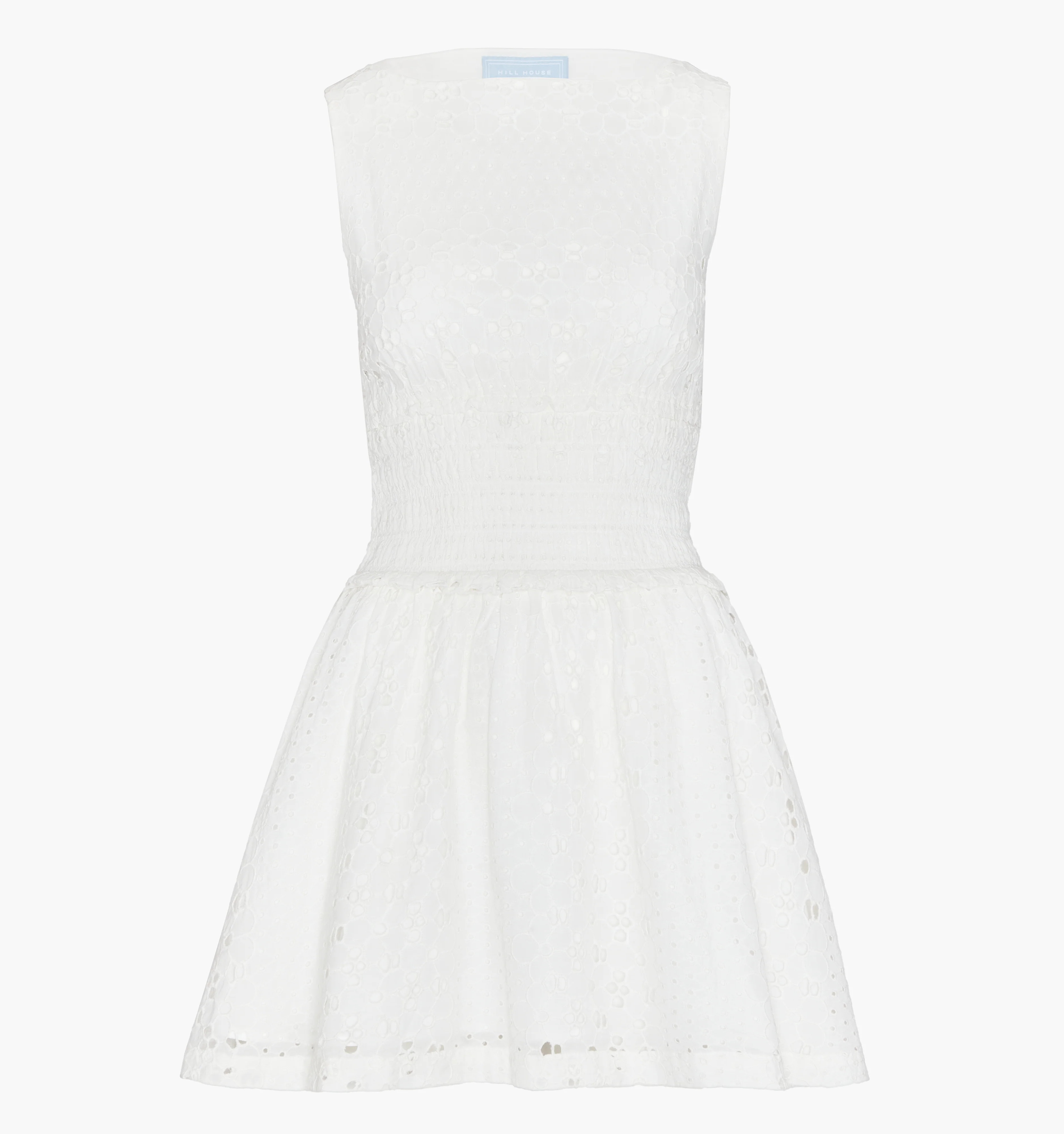 The Joanna Dress | White Floral Broderie / XL | Hill House Home | Hill House Home US