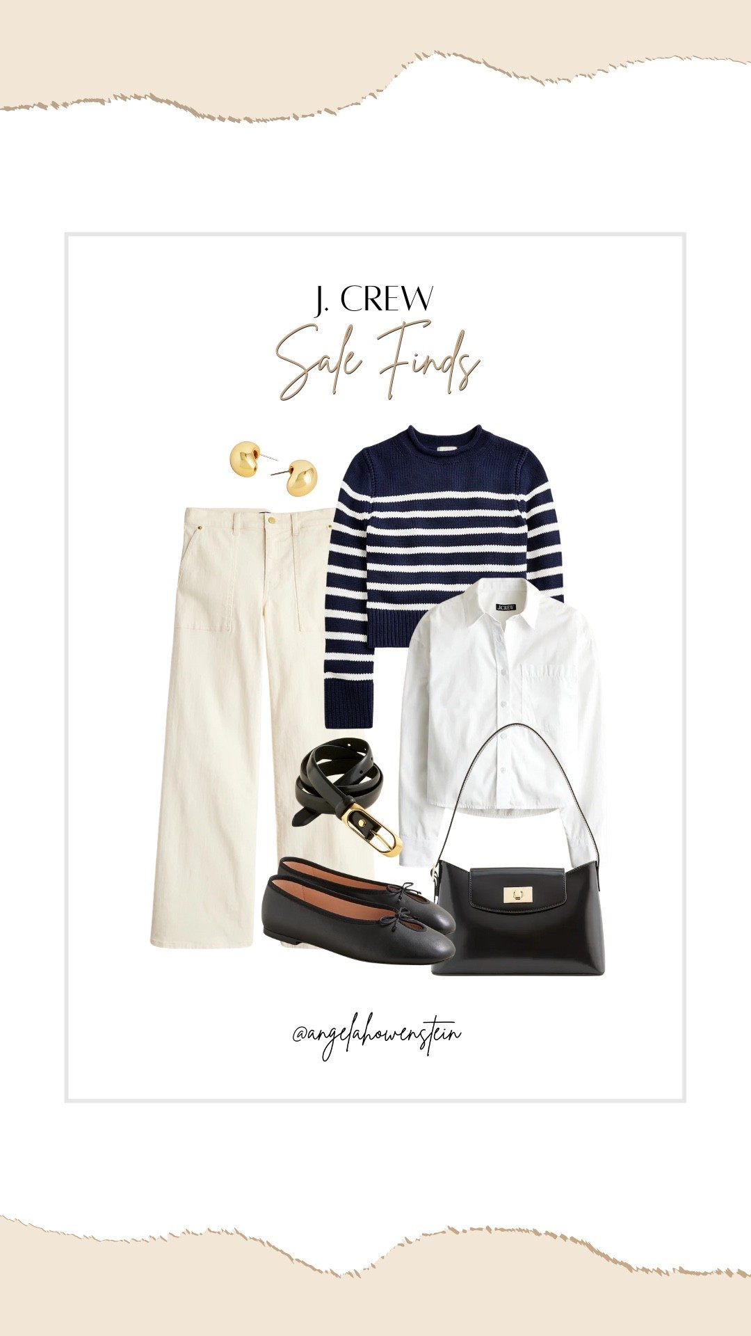 Weekend chic! Classic stripes, crisp whites, and polished black accents — timeless pieces you’ll wear on repeat. All on sale now!

J.Crew sale, striped sweater, white button down, wide leg pants, fall outfit, classic style, timeless pieces, capsule wardrobe, everyday chic



#LTKOver40 #LTKStyleTip #LTKSaleAlert