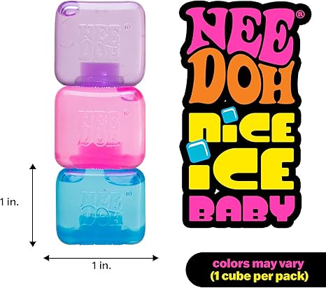 Schylling NeeDoh Nice Ice Baby - Sensory Squeeze Toy - Super Solid Squish - 1.25" Wide - Color Ma... | Amazon (US)