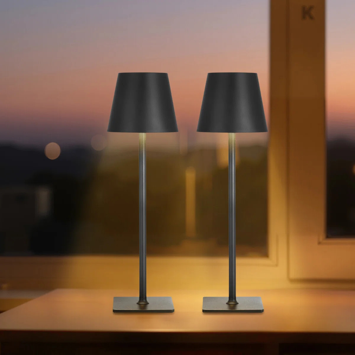 Cordless Table Lamp 2-Pack 5200mAh Built-in Rechargeable Battery Desk Lamp (Set of 2) | Wayfair North America
