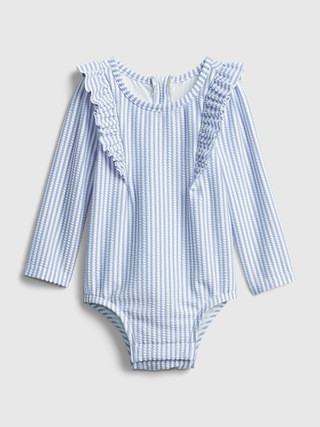 Baby Recycled Stripe Swim One-Piece | Gap (US)
