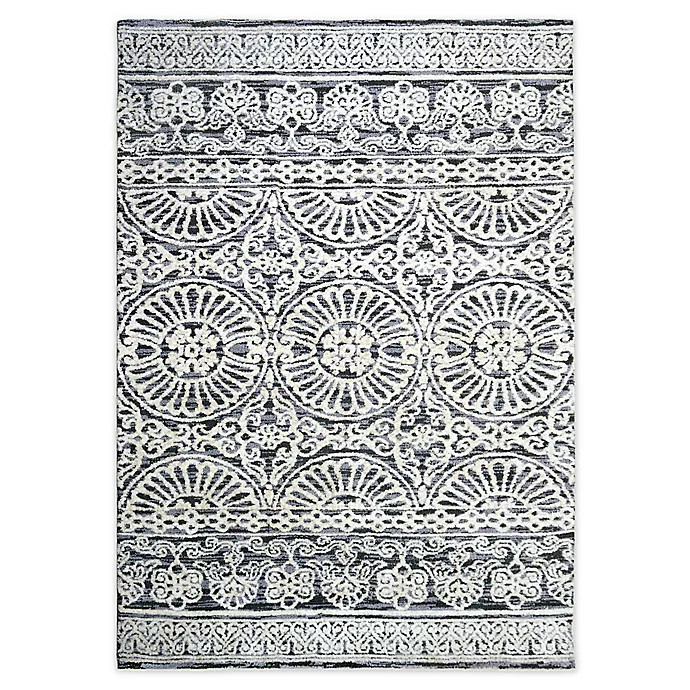 Bee & Willow™ Home Ashby Area Rug in Grey/Ivory | Bed Bath & Beyond