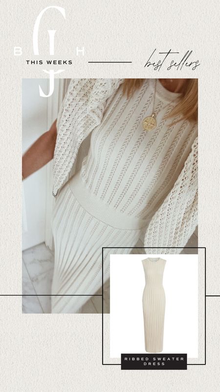 This week's best seller. Varley sweater dress restocked! I'm wearing a small here fits tts