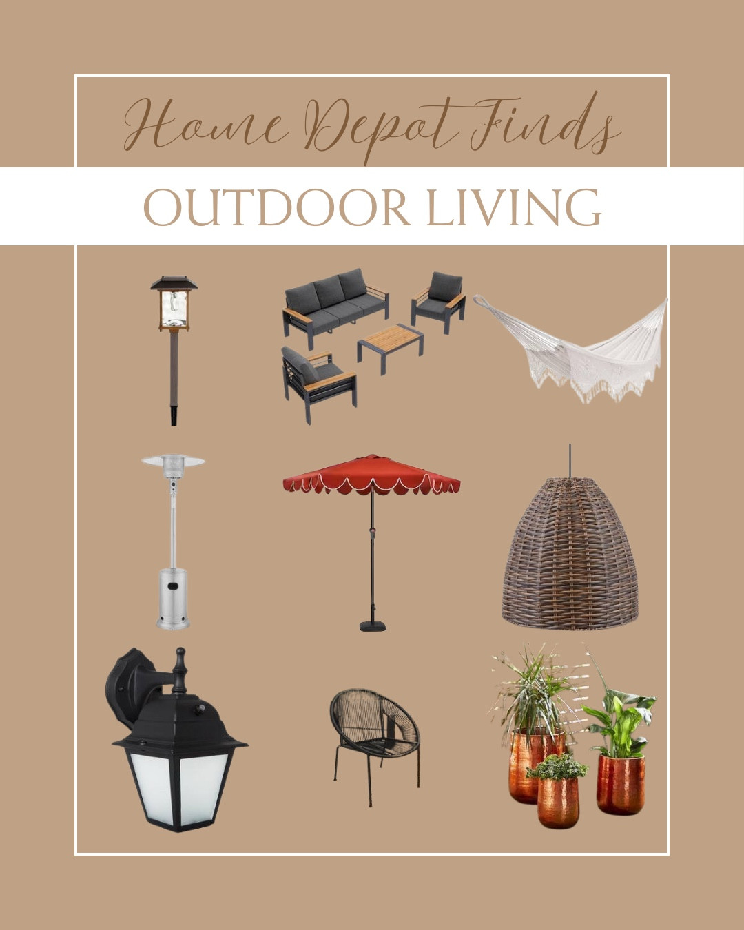 Home Depot outdoor finds for a stylish, budget-friendly backyard refresh 🌿✨ Durable pieces, classic designs, and everything you need for easy outdoor living.

#HomeDepotFinds #OutdoorLiving #BackyardInspo #PatioDecor #OutdoorStyle #BudgetFriendlyDecor #GardenInspo #OutdoorEntertaining #HomeImprovement #LTKhome

#LTKSaleAlert #LTKSeasonal #LTKHome