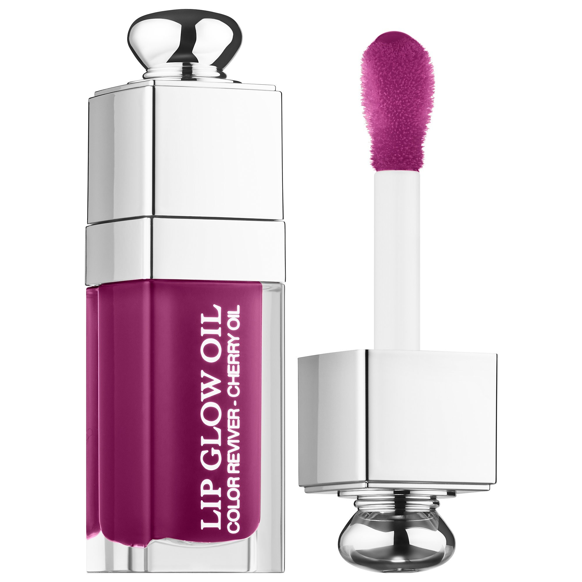 DIOR Lip Glow Oil Hydrating High-Shine Gloss Berry 0.2 oz/ 6 mL | Sephora (US)