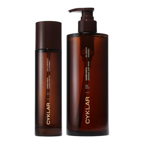 CYKLAR Vitamin C Body Oil for Women and Men. Moisturizing Sacred Santal & Body Wash Bundle | Amazon (US)