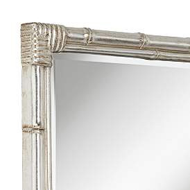 Noble Park Takeo 31" x 43" Rectangular Silver Bamboo Wall Mirror | Lamps Plus