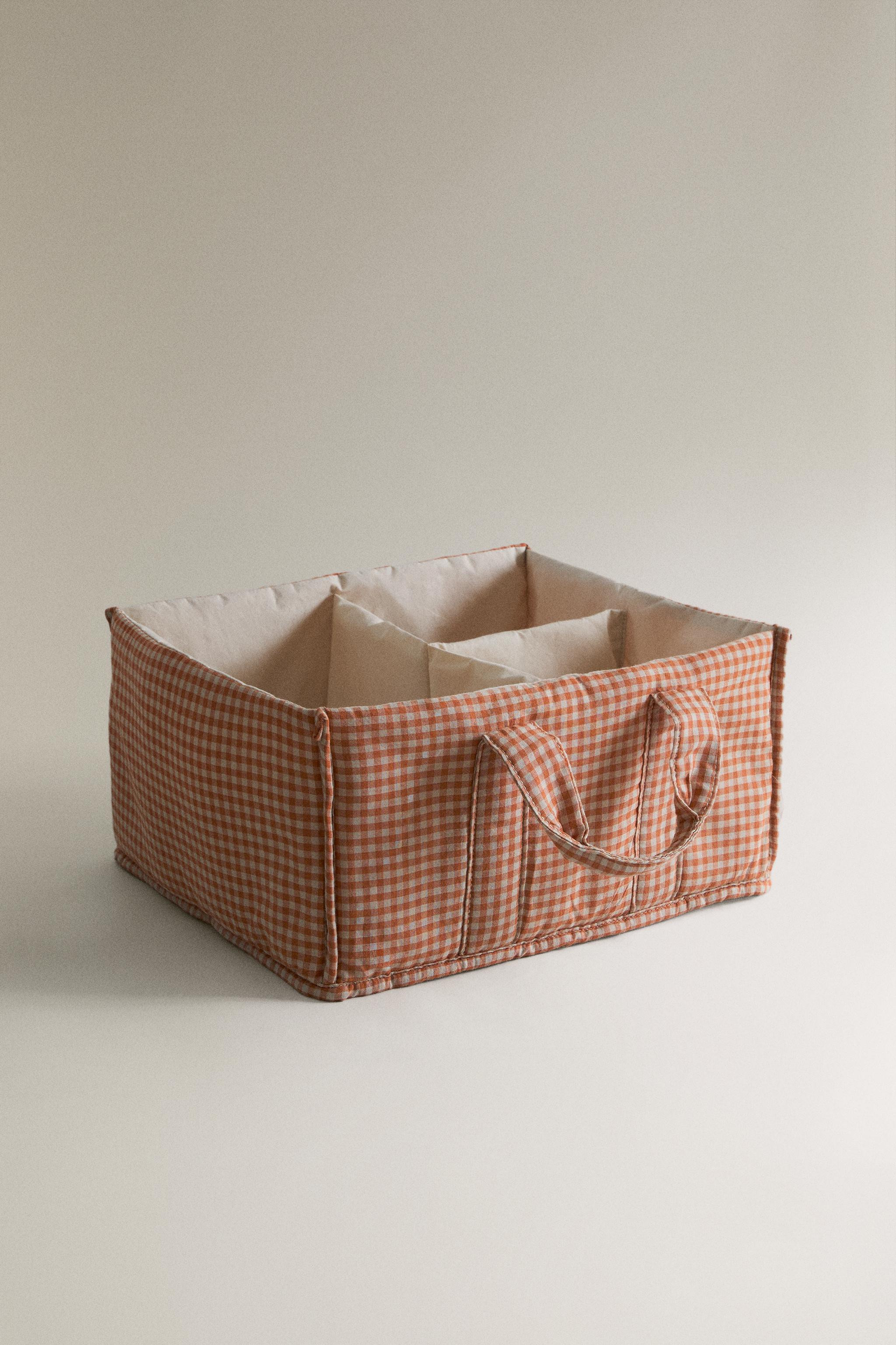 GINGHAM COTTON BABY ORGANISER | Zara UK