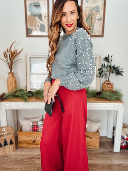 Another day, another holiday look!

Sweater is from Amazon and pants are from Ohm Boutique. Use code ANDREA15 to save! 

#LTKstyletip #LTKHoliday #LTKSeasonal