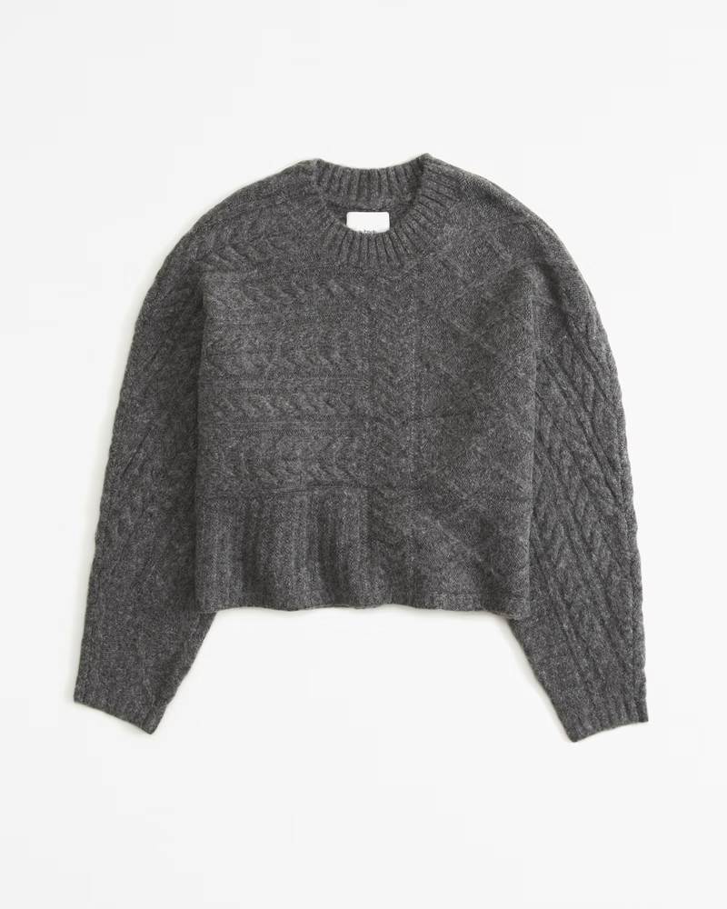 Women's Cable Crew Dolman Sweater | Women's Up To 30% Off Select Styles | Abercrombie.com | Abercrombie & Fitch (US)