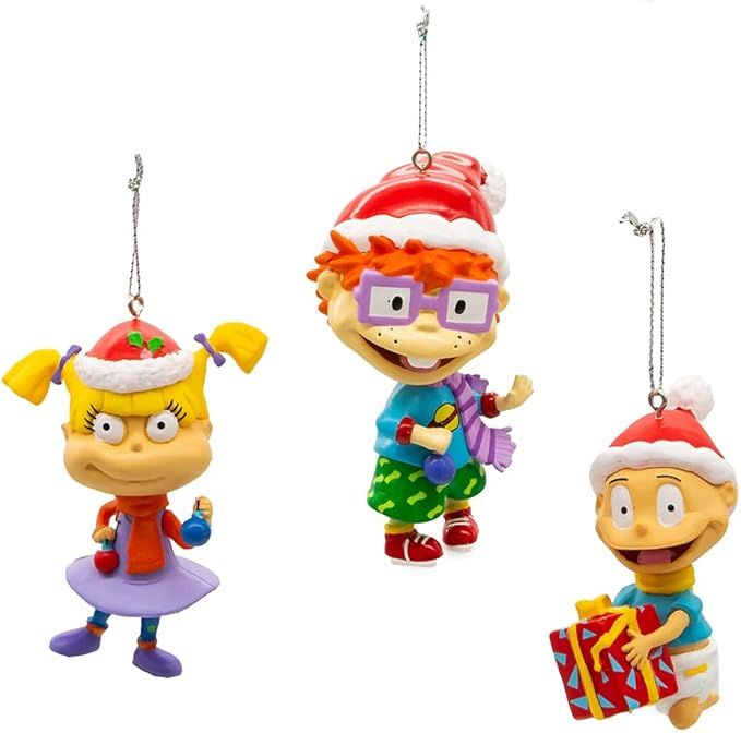 Kurt S. Adler Rugrats Blow Mold 3-Piece Ornament Set, 3.5-Inches, Multicolor | Amazon (US)