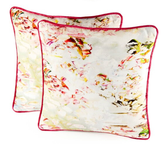 One pair - Romo Black Edition Pleasure Gardens Velvet decorative designer pillow cover - contempo... | Etsy (US)