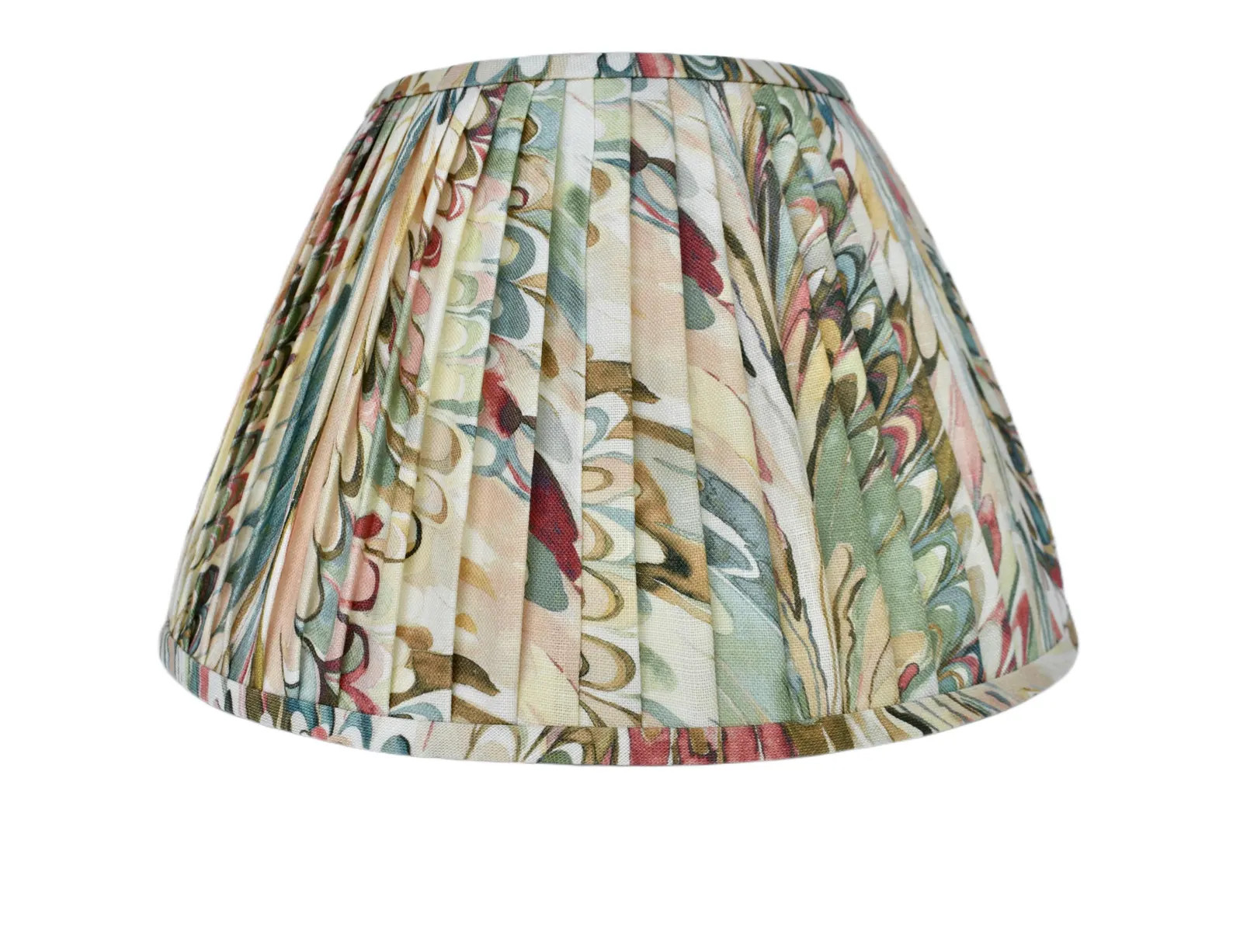 Taplow Print - Juniper /Petal -Pleated Lampshade-Pleated sconce chandelier shade-Custom Made-To-O... | Etsy (US)