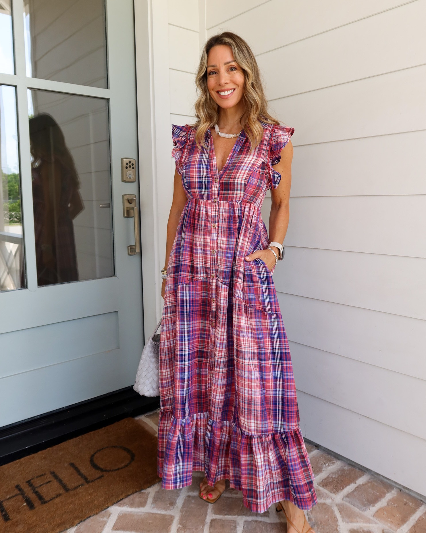 New Anthro ✨ Pilcro maxi dress in this pretty plaid 

Dress Fit: I’m wearing an XS

#LTKOver40 #LTKPetite #LTKgrwm
