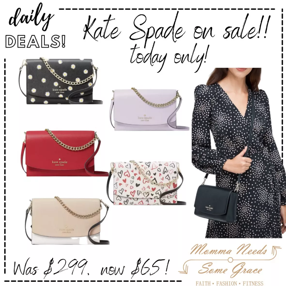 Kate Spade Carson Convertible Crossbody Handbag (black): :  Fashion