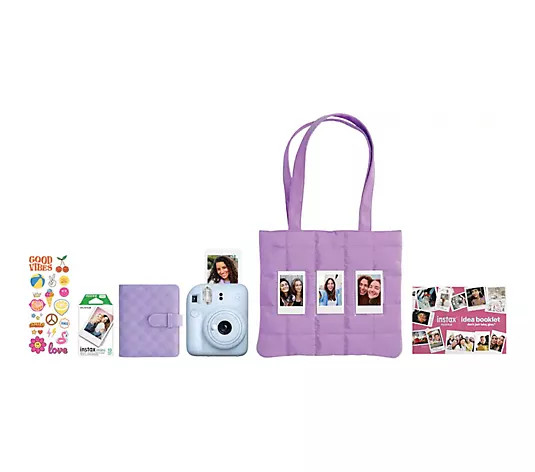 FUJIFILM Instax Mini 12 Instant Film CameraBundle - QVC.com | QVC