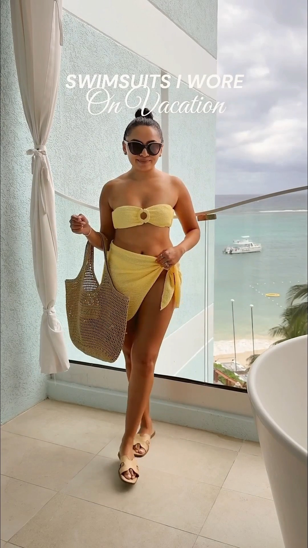 Vacation Outfits in Jamaica!
For reference: I’m 5’0, 32b bra size, and 2/26 in bottoms, pear shaped. 
*Everything I share is unaltered! TTS means true to size. Between size 5-6.5 in shoes

Swimsuit bikini tops size xs TTS 
Swimsuit bikini bottoms size small TTS
One piece swimsuits size xs TTS 
Coverups size xs TTS 
Sandals size 5.5 TTS

#LTKgrwm #LTKootd #LTKPetite