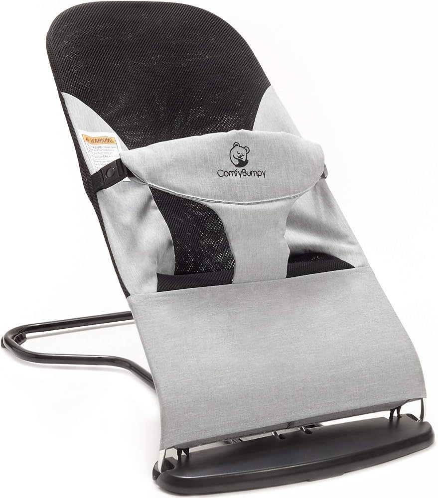ComfyBumpy Ergonomic Baby Bouncer Seat - Bonus Travel Carry Case - Safe, Portable Bouncing Chair ... | Amazon (US)