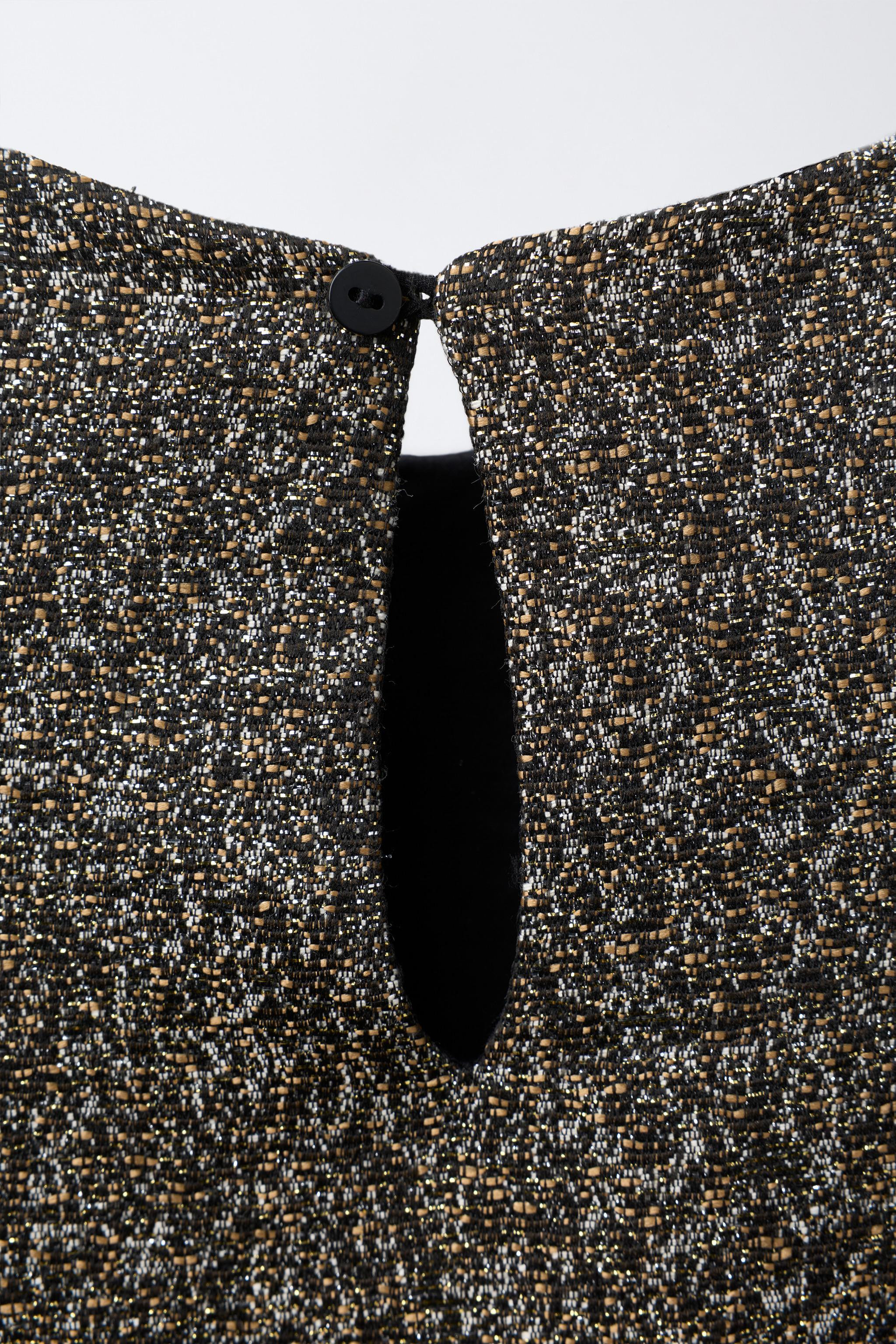 SPARKLY VELVET BOW DRESS | Zara US