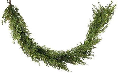 Vita Domi 72" L Artificial Cedar Garland Life Like Poly Two Tone Green Decorative Garland (VTD-AB... | Amazon (US)