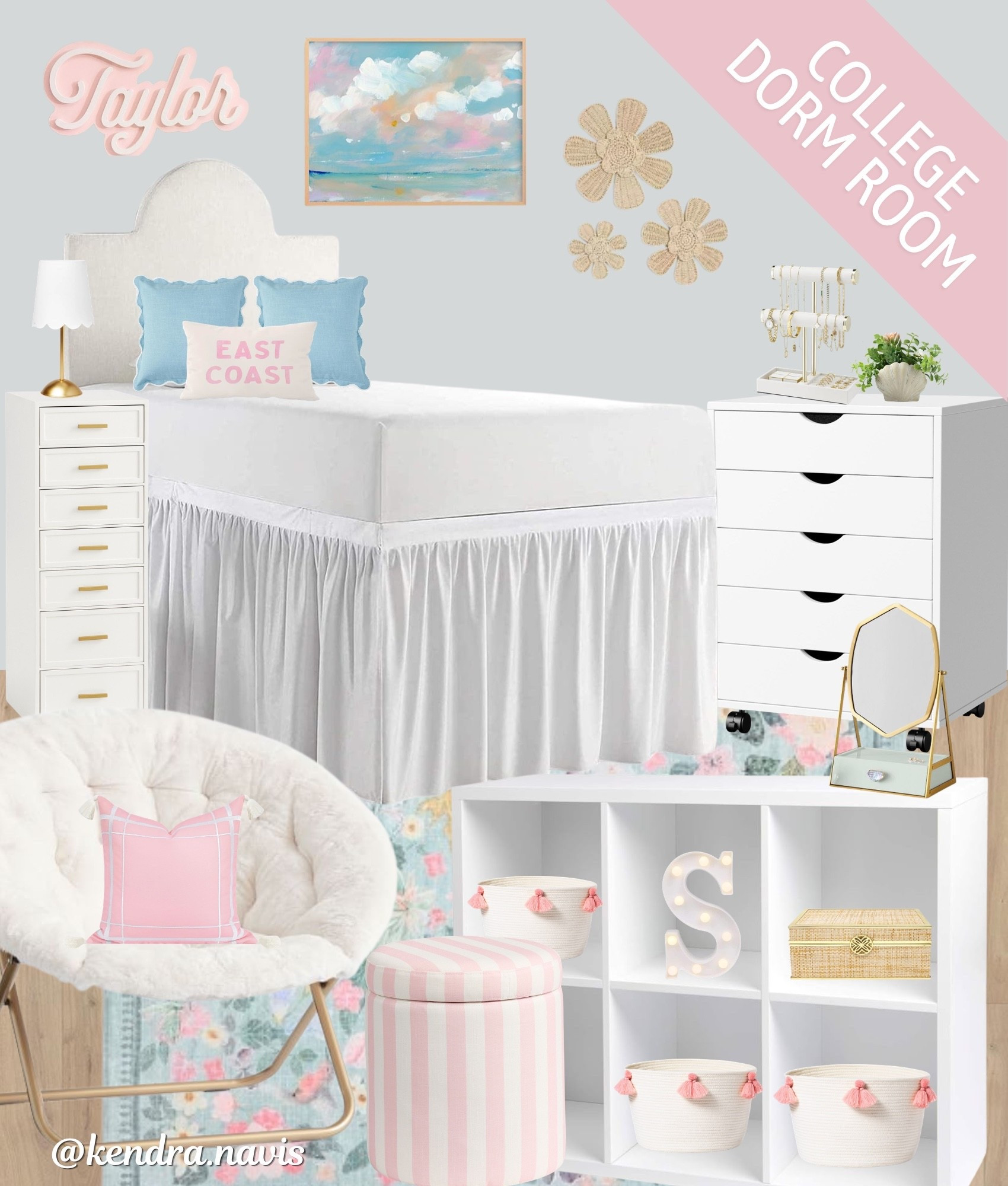 College Girl Dorm Room - Coastal Dorm Decor Ideas

Back to college, college prep, college essentials, dorm decor, girl dorm, items for college, back to school shopping, college prep, coastal decor, teenage girl bedroom, preppy decor, pink and blue decor, pink dorm finds, Pottery Barn Teen, Target finds, dorm storage, dorm organization, twin xl bed, dorm seating, college ideas

#LTKHome