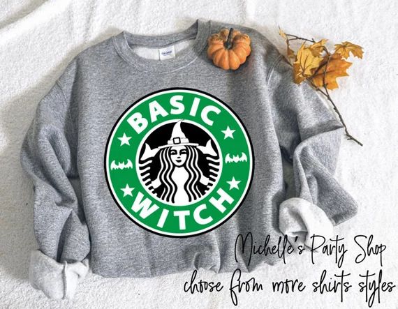 Basic Witch Sweatshirt - Halloween Witch Sweatshirts - Basic Witch Graphic Shirts | Etsy (US)