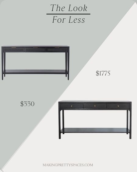 Shop todays look for less!
Console table, black table, gold table, Target, McGee & co, studio McGee, look for less

#LTKstyletip #LTKsalealert #LTKhome