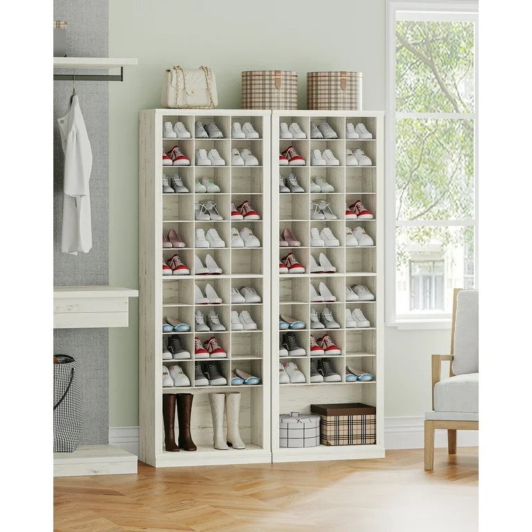 11-Tier Shoe Storage Cabinet, Free Standing Closet Organizers and Storage with 31 Open Cubbie | Walmart (US)