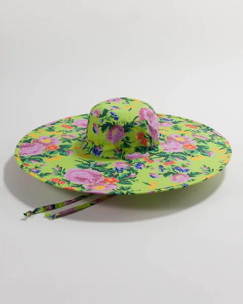 Packable Sun Hat - Lime Rose | ban.do