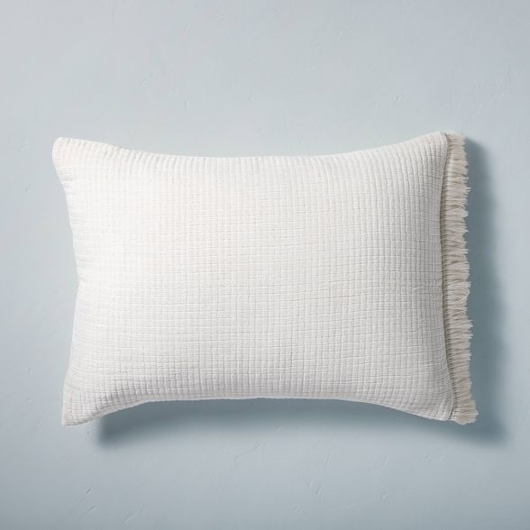 Textured Pillow Sham Sour Cream - Hearth & Hand™ with Magnolia | Target